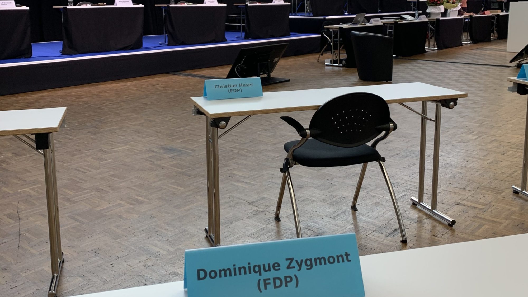 Sitzung des Gemeinderates in der Messehalle Zürich